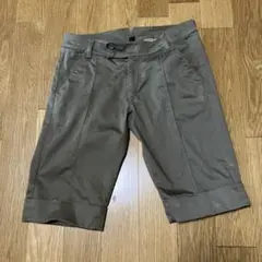イーストボーイの膝丈コットンハーフパンツ茶系