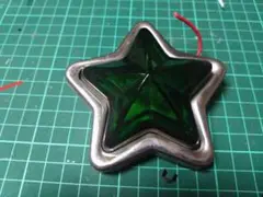 ★星マーカー★グリーン★硝子レンズ★２個
