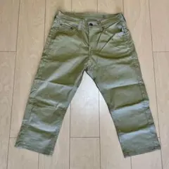 新品未使用 LEVIS 505 カーキパンツ7分丈 W30 ストレッチ