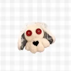 ボタン うさぎ ぬいぐるみ ハンドメイド