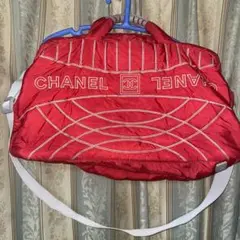 CHANEL♥︎シャネル スポーツライン ナイロンスポーツバッグ赤♥︎