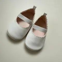 H&M ホワイト バレエシューズ 16/17
