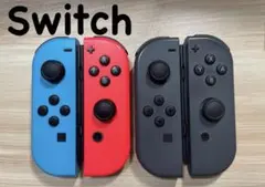 任天堂 Switch ジョイコン レッド ブルー ブラック 4個