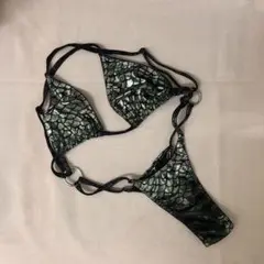 メタリックスケールパターンビキニ