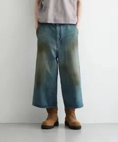 【新品未使用】order Loose denim half pants Mサイズ