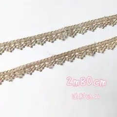特価☆【ゴールド】三角デザインレース柄ケミカルレース