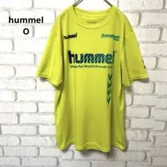 hummel 半袖　メンズ　スポーツウェア　メッシュ　プリントシャツ　O