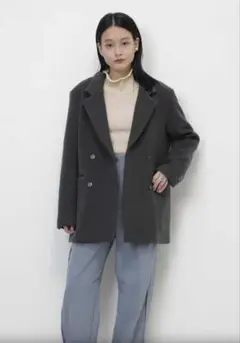 新品 ROSEBUD mici モヘア混 ショートコート ROSE BUD - mici アウター 完売 ウール ショートコート ブラウン