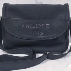 PHILIPPE MODEL PARIS ショルダーバッグ ナイロン スタッズ