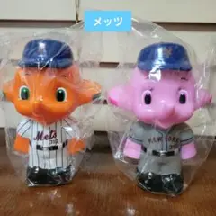 【非売品】未開封　ニューヨークメッツ サトちゃんサトコちゃん　貯金箱