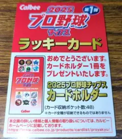 2025カルビー プロ野球チップス ラッキーカード