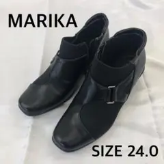 未使用級⭐MARIKA ブラックブーツ 24.0