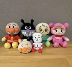 ふわりんスマイルぬいぐるみ　プリちぃビーンズ　アンパンマン　ぬいぐるみ　セット