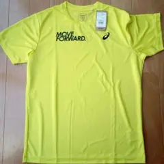asics MOVE FORWARD. Tシャツ 2XL イエロー　新品未使用
