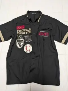 NICOLE SPORTS ゴルフシャツ サイズ38 ブラック