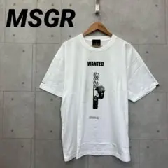 MSGR メッセンジャー Tシャツ プリント メンズ 男性 ホワイト