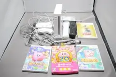 動作確認済み ニンテンドー Wii本体 付属品、ソフト4本付き #960