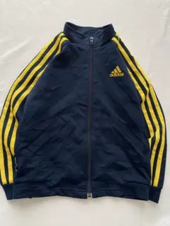 adidas トラックジャケット 120cm ネイビー/イエロー
