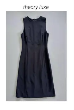 theory luxe Executive ノースリーブワンピース ブラック