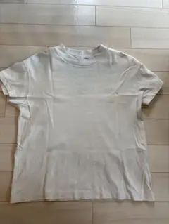 GU 半袖Tシャツ L クリーム色