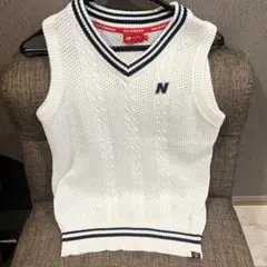 美品✨new balance golf レディース ベスト ホワイト白　サイズ２