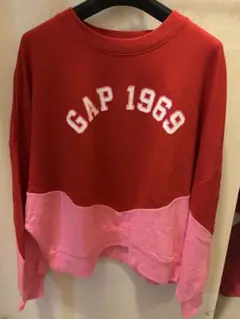 GAP 1969 スウェット トレーナー レッド ピンクMサイズ