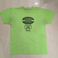 Tシャツ 古着 Mサイズ ネオングリーン