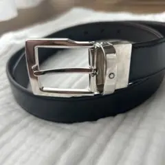 【美品】MONTBLANC モンブラン　リバーシブルベルト　黒、ブラウン