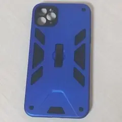 su861 iPhone11ProMax 耐衝撃 ブルー ブラック スタンド付き