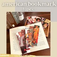 栞　ブックマーク　アメリカン　アンティーク　ヴィンテージ風　ポップ