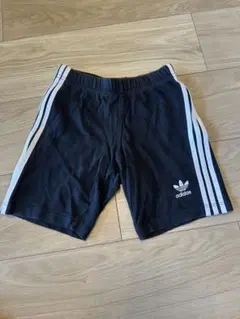 adidas 半ズボン 3本ライン 黒 100cm