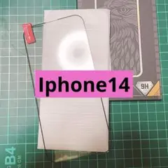 iPhone 14 強化ガラス保護フィルム 黒