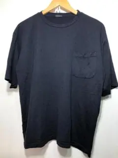028011 COMOLI ウール天竺Tシャツ 3 ブラック コモリ