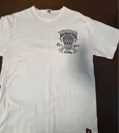 MWS ホワイト スカルデザイン Tシャツ XL