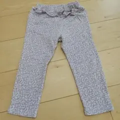 100サイズ アプレレクール キッズ パンツ 花柄 パープル