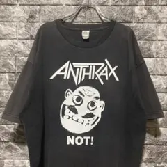 希少 ANTHRAX Tシャツ XL サンフェード フェード アンスラックス