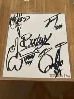 BOOWY 直筆サイン Yahoo!オークション - 布袋寅泰 直筆サインミニ色紙 BOOWY/氷室京介