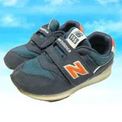 New Balance 996 キッズシューズ 13.5㎝　ネイビー/オレンジ