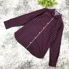McGREGOR【Lサイズ】赤 黒 チェック 長袖 ボタンダウン シャツ