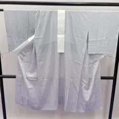 ★3259★ 長襦袢 じゅばん 正絹 青みグレー 地模様
