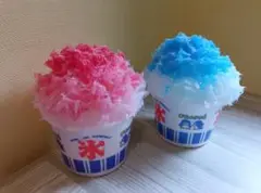 かき氷食品サンプル2点