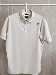 DESCENTE グレー ポロシャツ Mサイズ