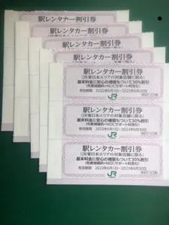 JR jr 東日本 株主優待 レンタカー割引券
