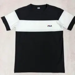 【美品】FILA フィラ スポーツシャツ ホワイトラインデザイン