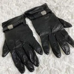 PRADA プラダ レザー グローブ 手袋 ブラック
