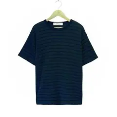 【B.S.T BLUE STANDARD】ワッフル半袖ボーダーTシャツ