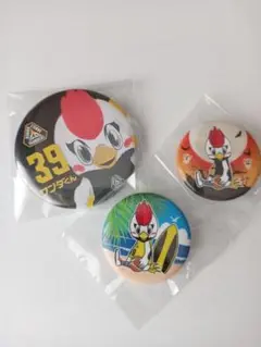 群馬クレインサンダーズ　サンダくん　バッジ　3種類