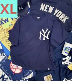 WOODBLOCK NEW YORK Yankees Tee NAVY XL