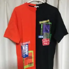 [美品]BIKESTAR リメイクTシャツ オレンジ/黒