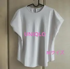 UNIQLO　ペールピンク ブラウス バックボタン付き　オフィスカジュアル